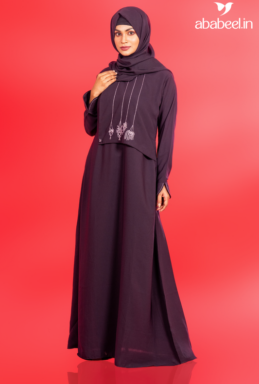 Graceful Embroidered Daily Wear Abaya