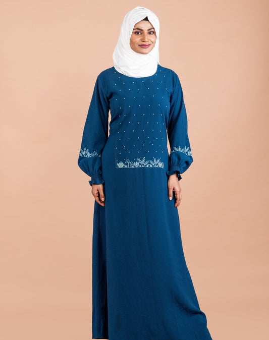 Aline Partywear Abaya with Hand Embroidery