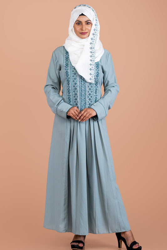 Exquisite Hand-Embroidered Premium Party Wear Abaya