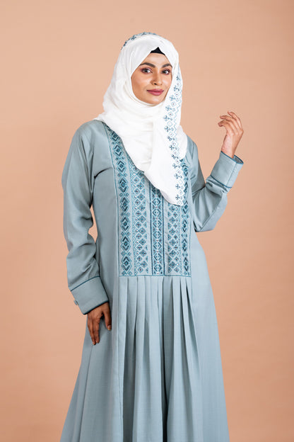 Exquisite Hand-Embroidered Premium Party Wear Abaya