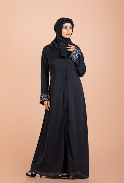 Exquisite Hand-Embroidered Premium Party Wear Abaya