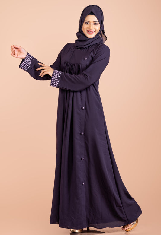 Embroidered Daily Wear Abaya