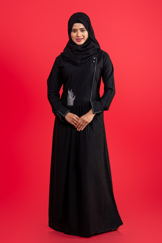 Timeless Elegance: Hand-Embroidered Daily Wear Abaya